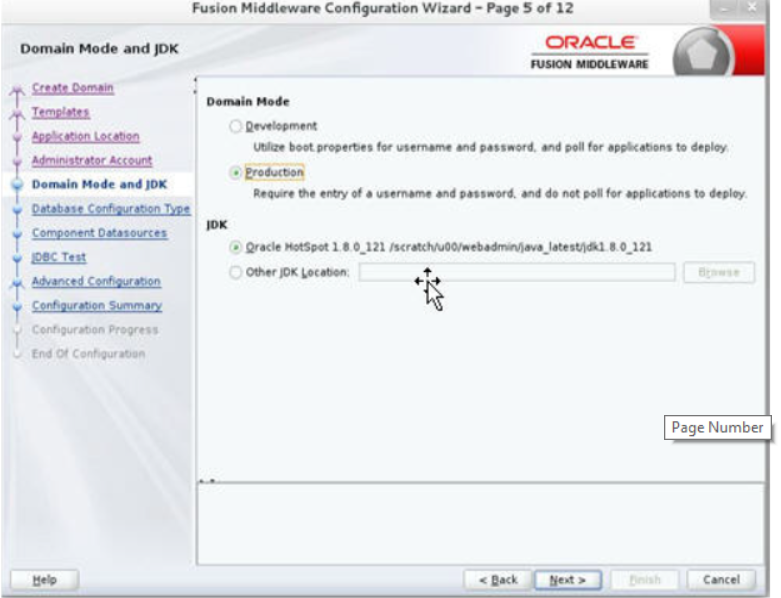 Domain Mode and JDK window